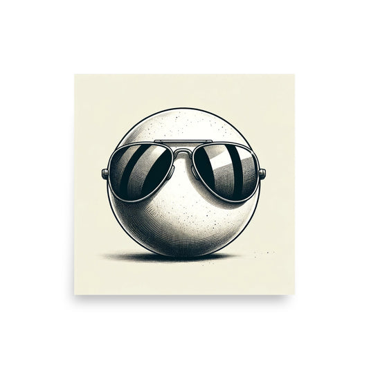 AviatorsCue - Poster Print - 18"x18"