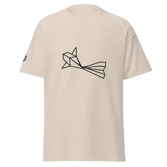 Koi Fish (black) - Origami Series - Men's classic tee
