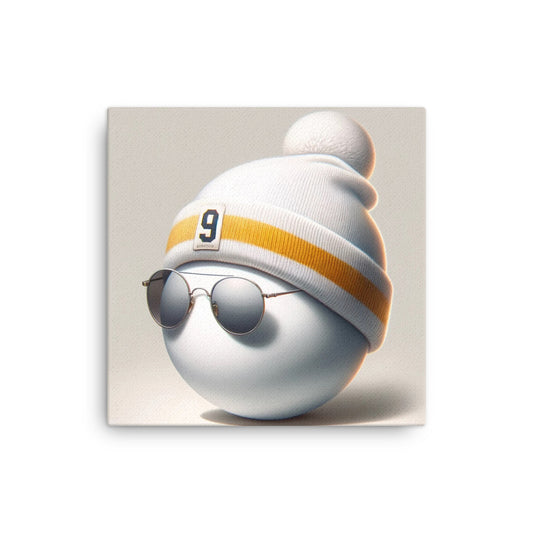 9-Ball Beanie - Canvas Print