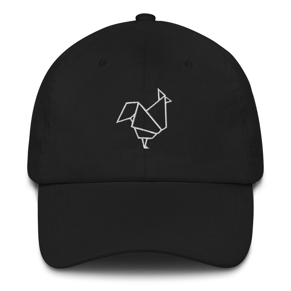 Rooster (white) - Origami Series - Cap