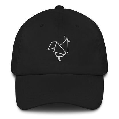 Rooster (white) - Origami Series - Cap