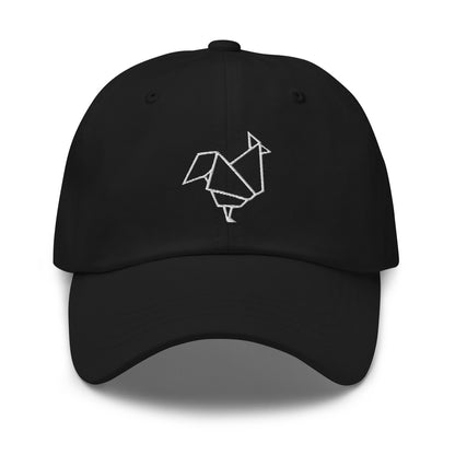 Rooster (white) - Origami Series - Cap