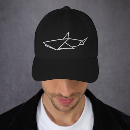 Shark (white) - Origami Series - Cap