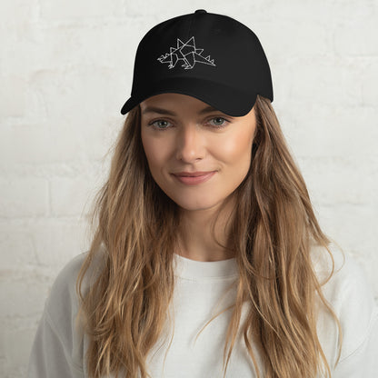 Stegosaurus (white) - Origami Series - Cap