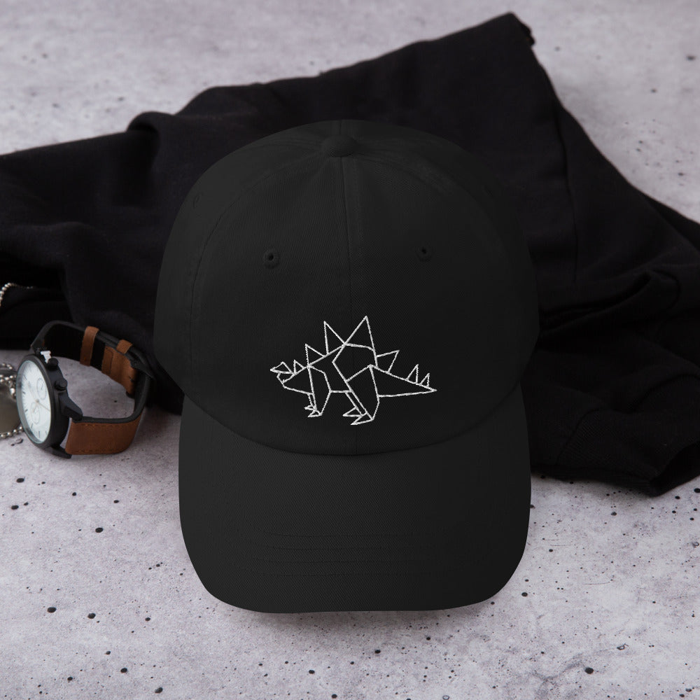 Stegosaurus (white) - Origami Series - Cap