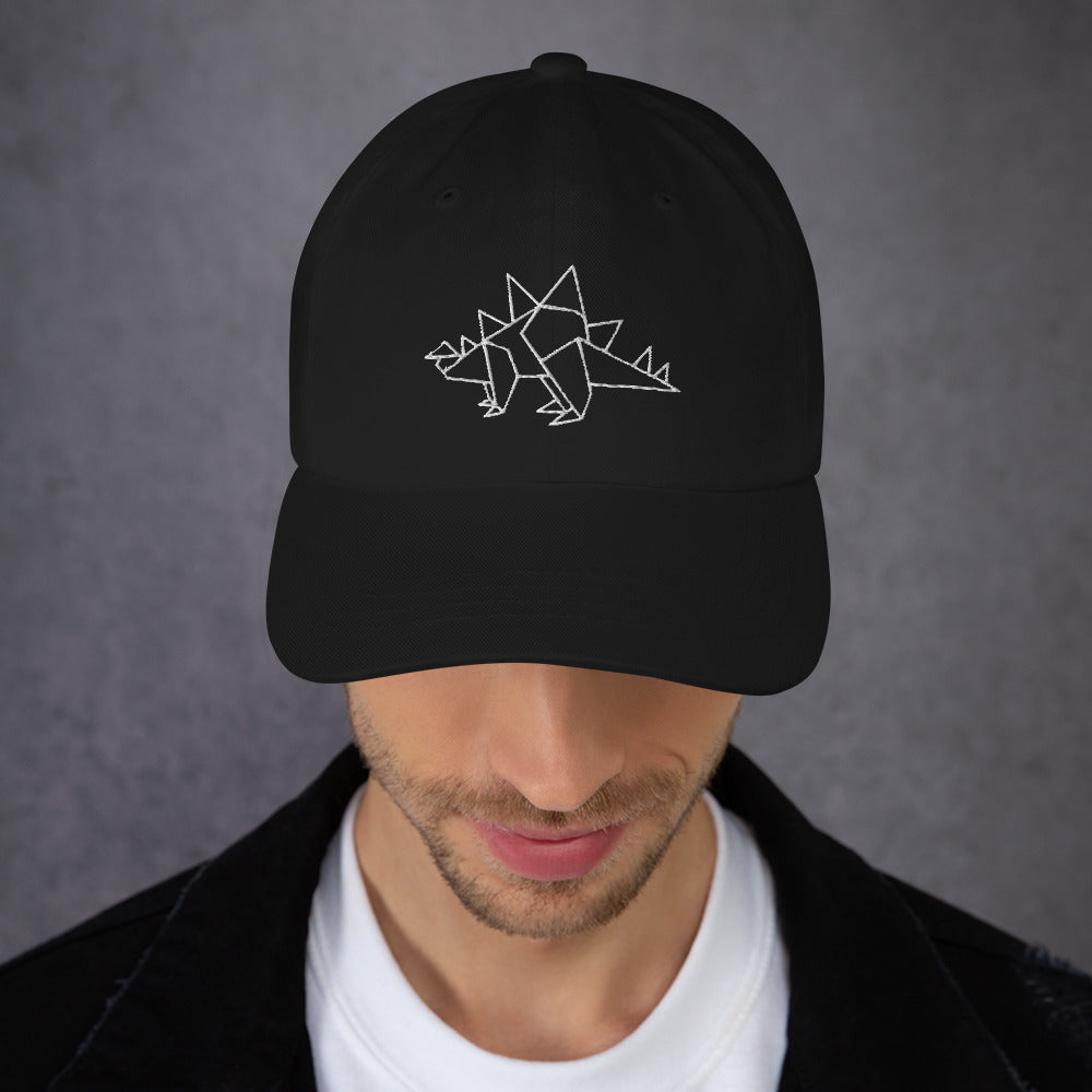 Stegosaurus (white) - Origami Series - Cap