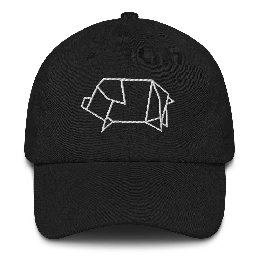 Pig (white) - Origami Series - Cap