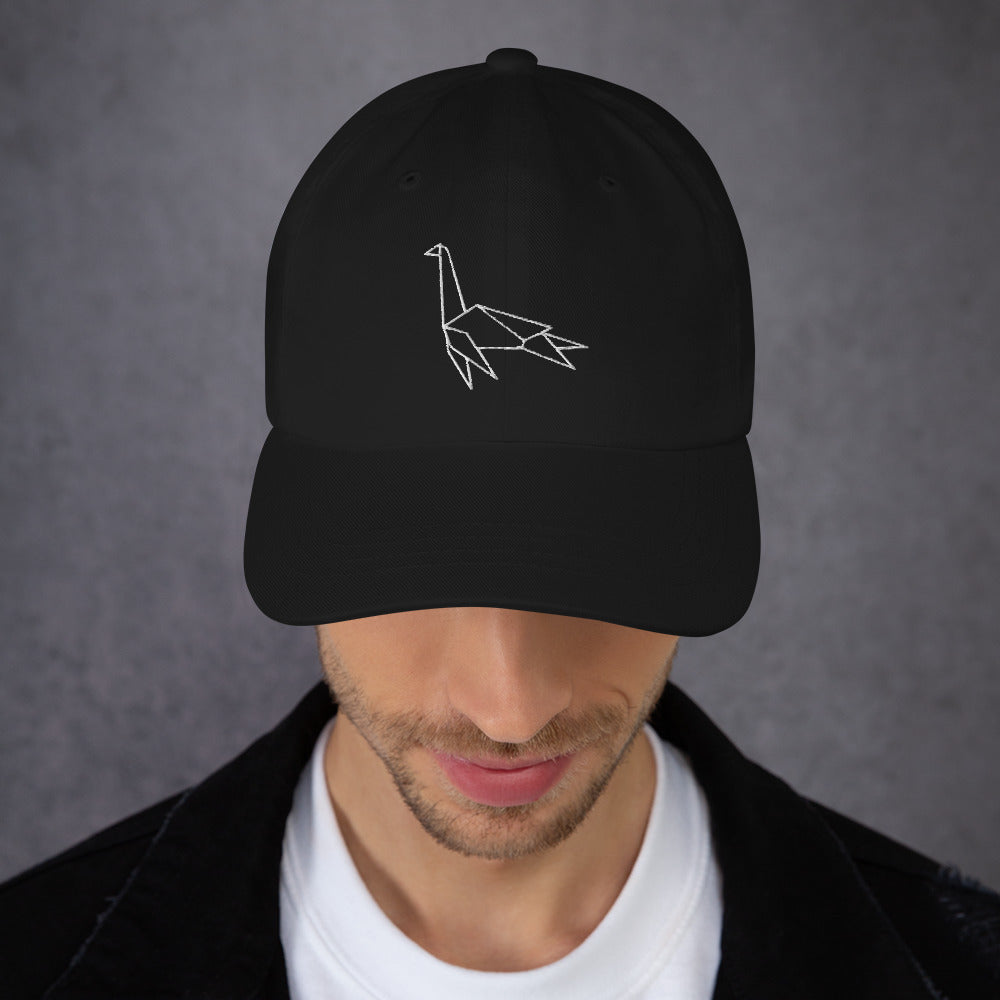 Plesiosaurus (white) - Origami Series - Cap