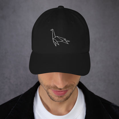 Plesiosaurus (white) - Origami Series - Cap