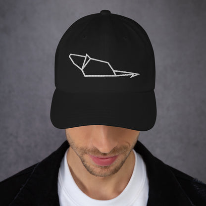 Mouse (white) - Origami Series - Cap