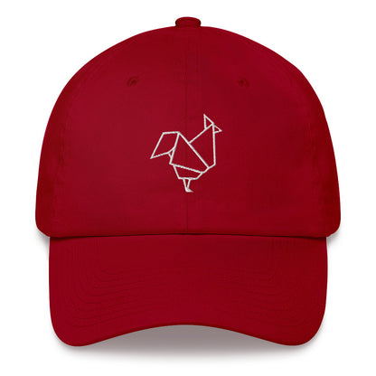 Rooster (white) - Origami Series - Cap
