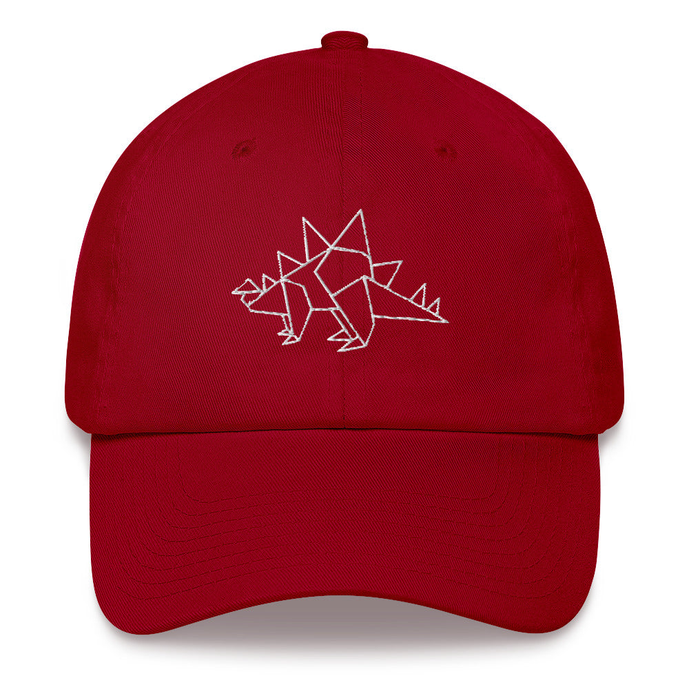 Stegosaurus (white) - Origami Series - Cap