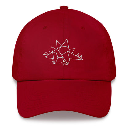 Stegosaurus (white) - Origami Series - Cap