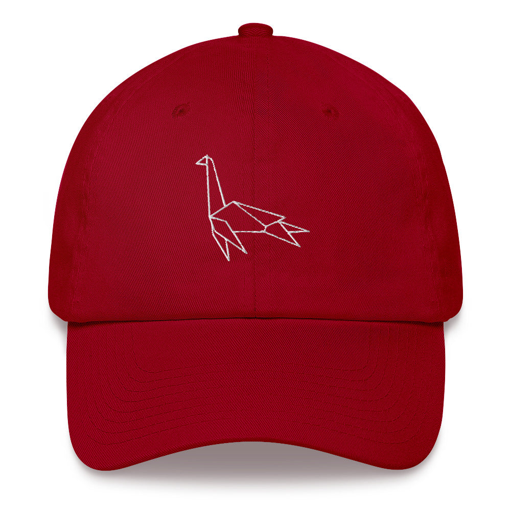 Plesiosaurus (white) - Origami Series - Cap