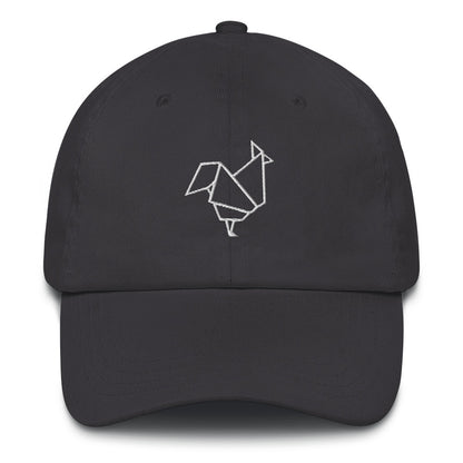 Rooster (white) - Origami Series - Cap