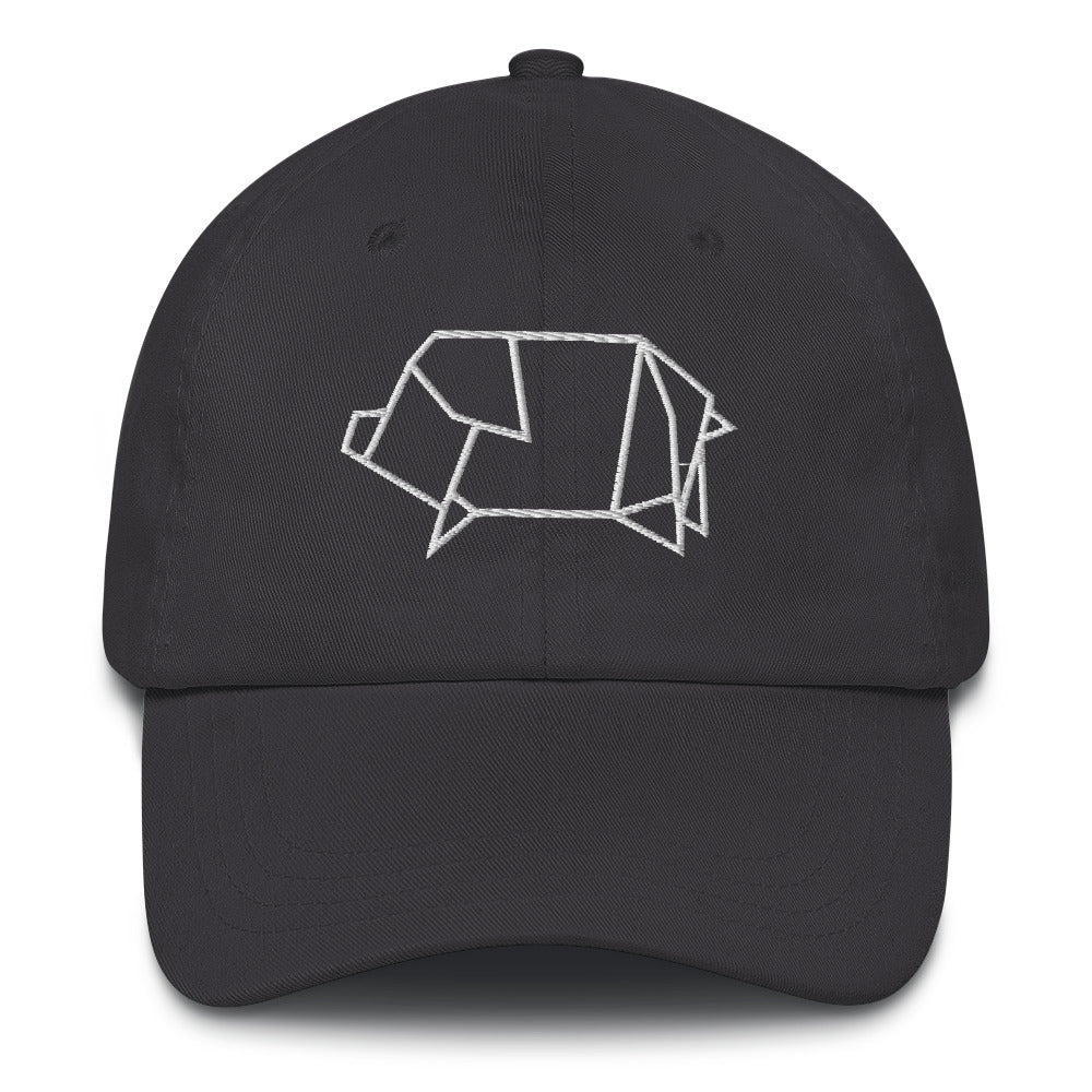 Pig (white) - Origami Series - Cap