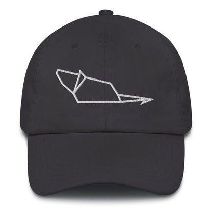 Mouse (white) - Origami Series - Cap