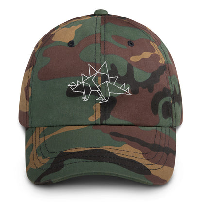 Stegosaurus (white) - Origami Series - Cap