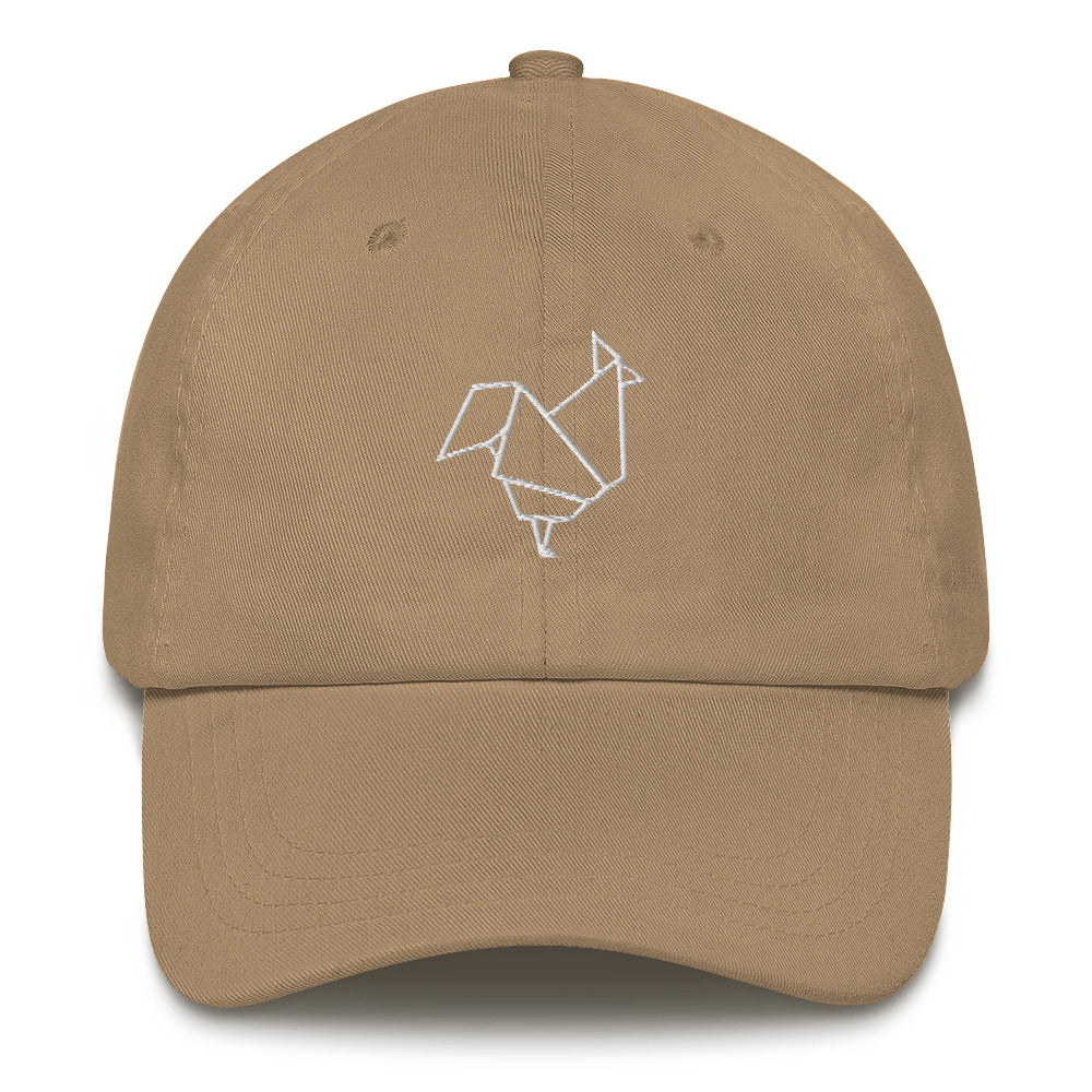 Rooster (white) - Origami Series - Cap
