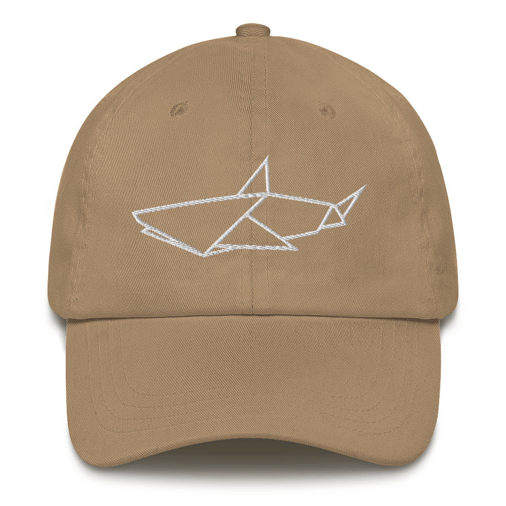 Shark (white) - Origami Series - Cap