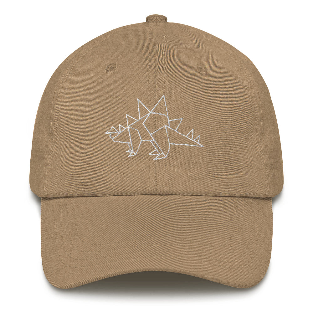 Stegosaurus (white) - Origami Series - Cap