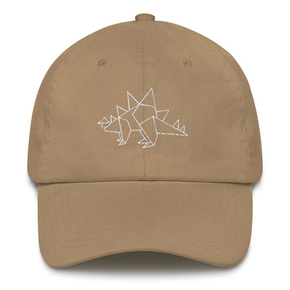 Stegosaurus (white) - Origami Series - Cap
