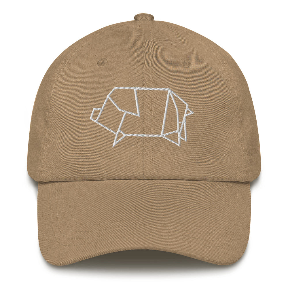 Pig (white) - Origami Series - Cap