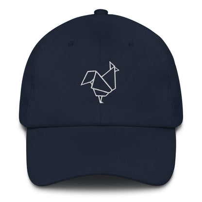 Rooster (white) - Origami Series - Cap