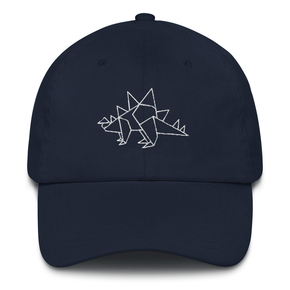 Stegosaurus (white) - Origami Series - Cap