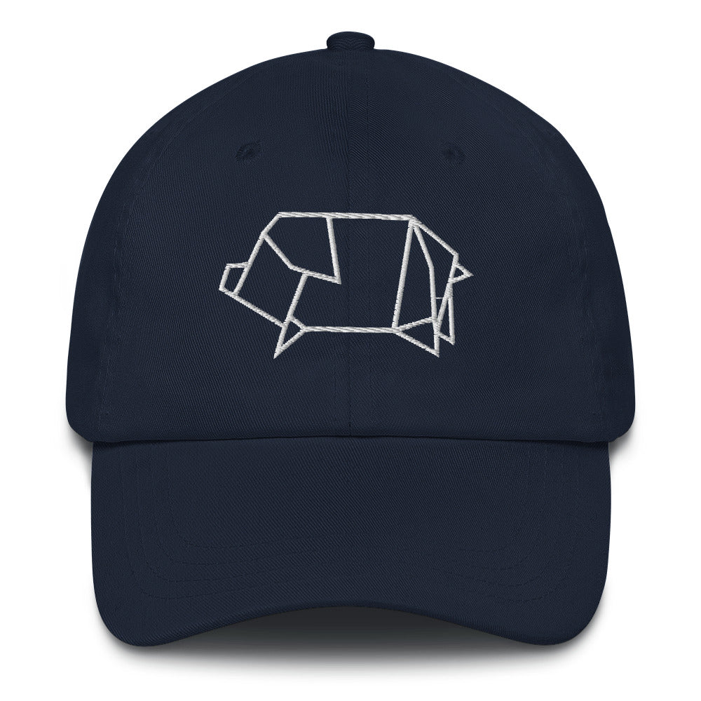 Pig (white) - Origami Series - Cap