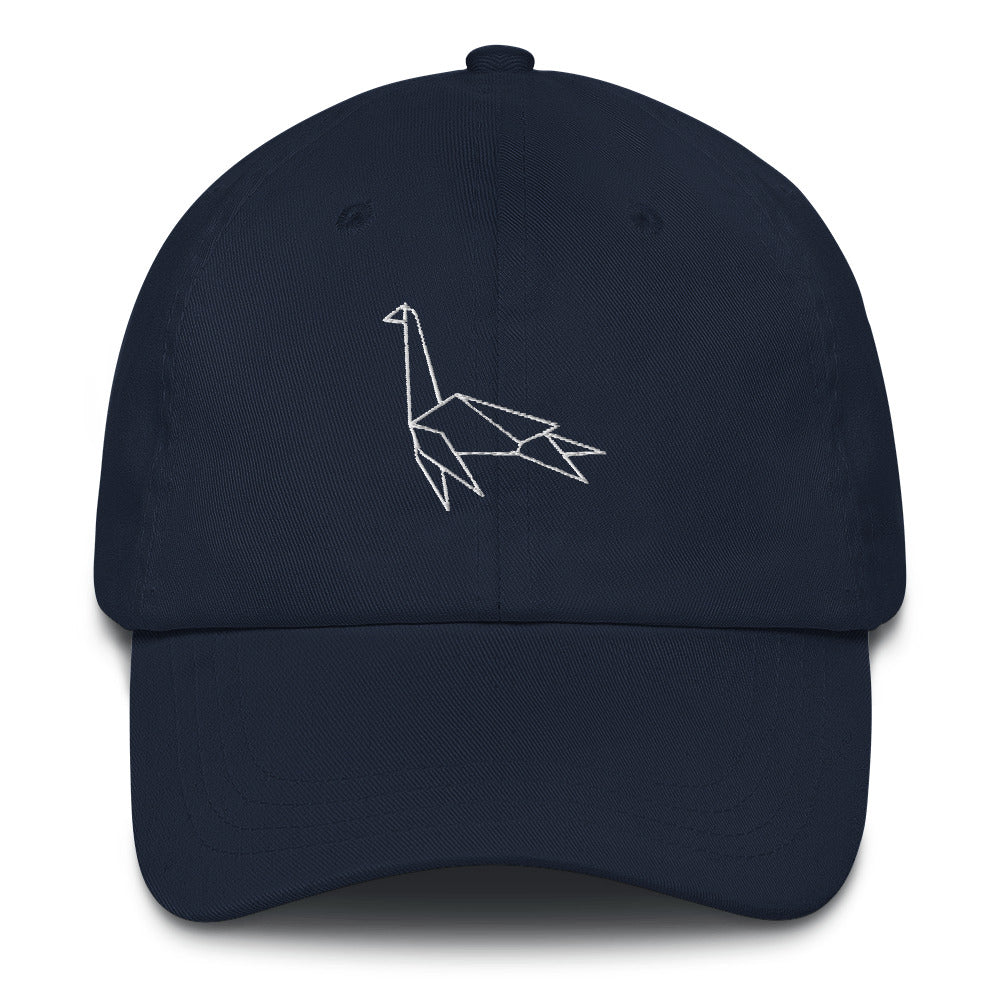 Plesiosaurus (white) - Origami Series - Cap