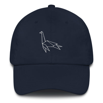 Plesiosaurus (white) - Origami Series - Cap