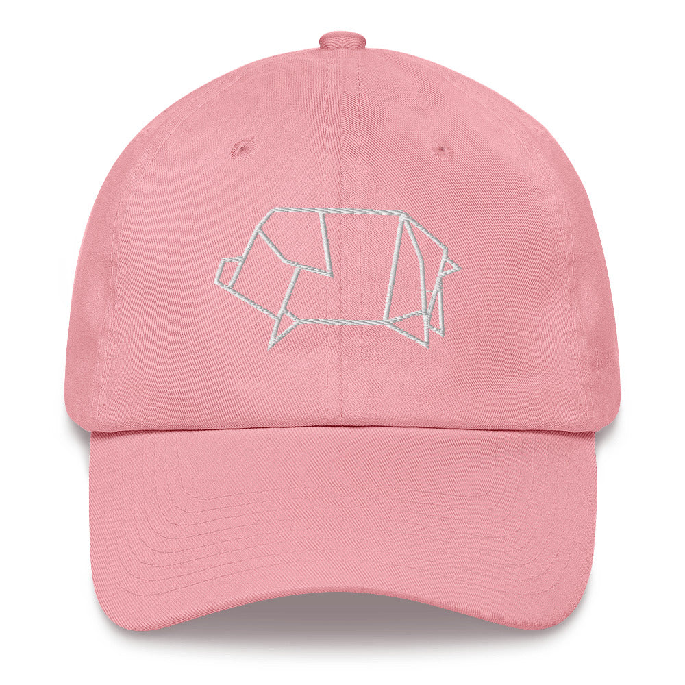 Pig (white) - Origami Series - Cap