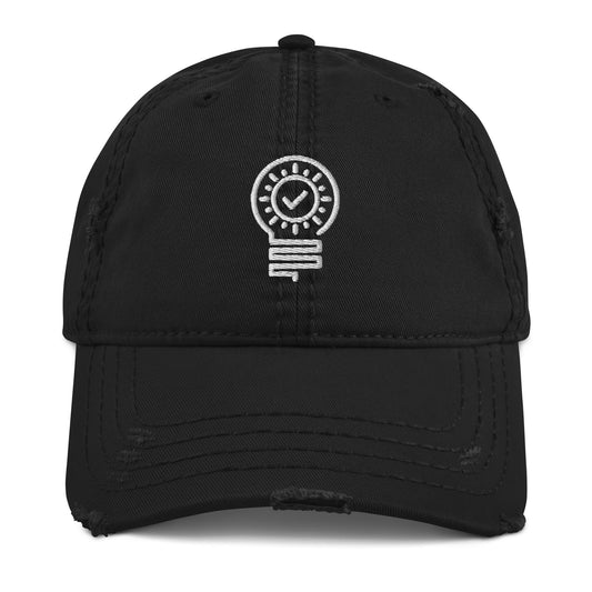 Check Bulb - Distressed Dad Hat