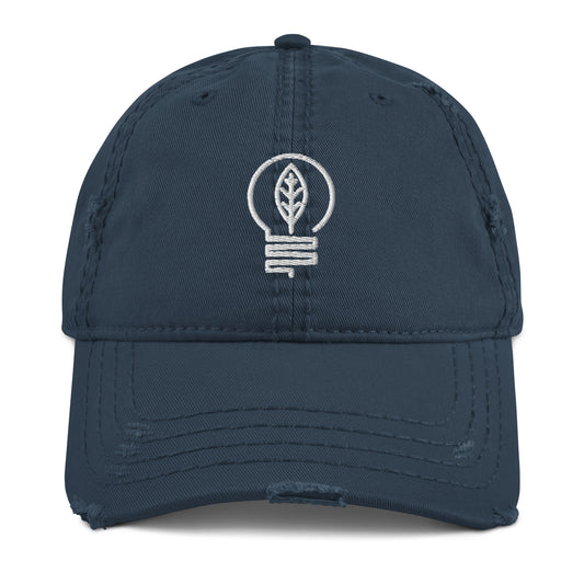 Leaf Bulb - Distressed Dad Hat