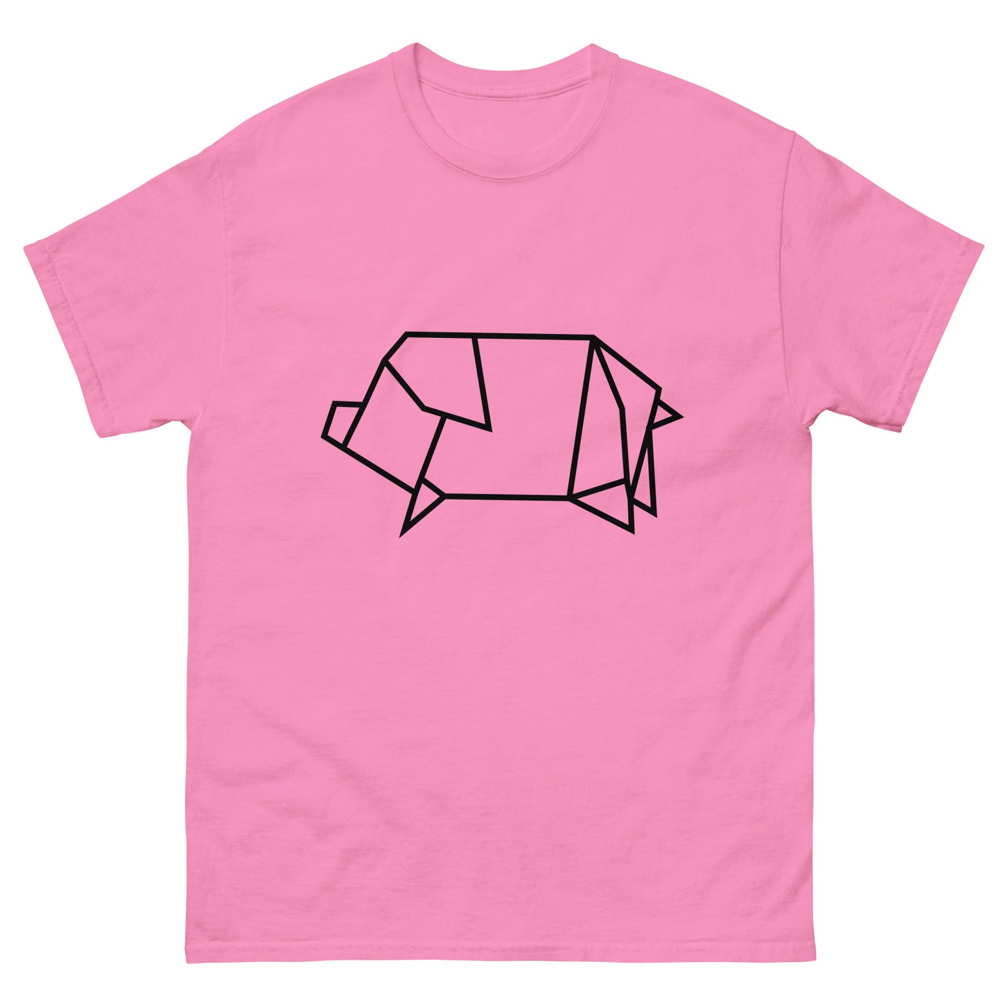 Pig (black) - Origami Series - Men's classic tee