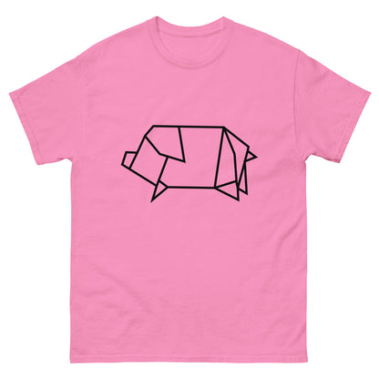 Pig (black) - Origami Series - Men's classic tee