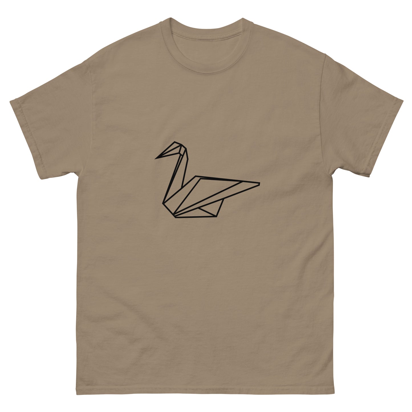 Swan (black) - Origami Series - Men's classic tee