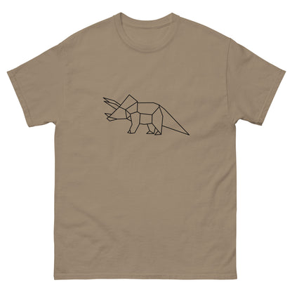 Triceratops (black) - Origami Series - Men's classic tee