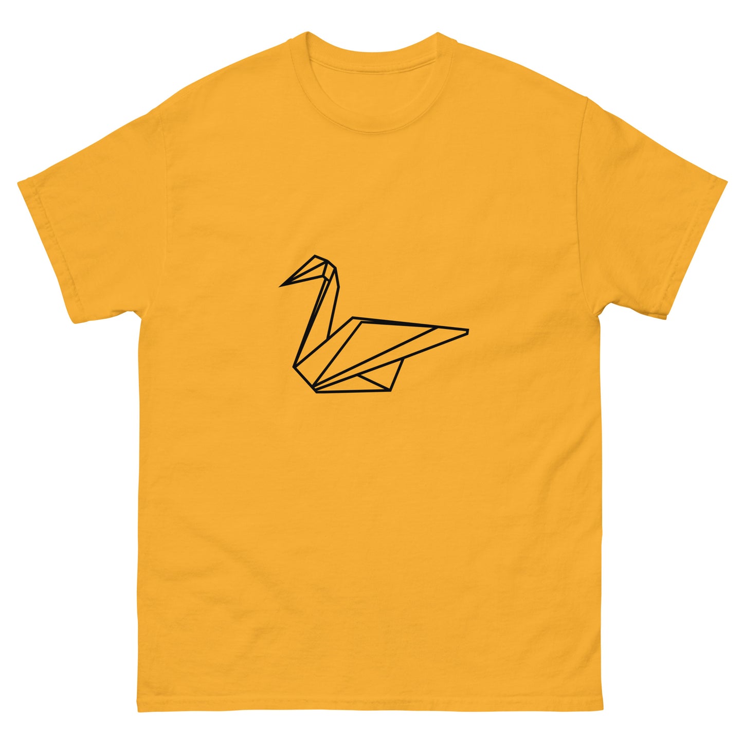 Swan (black) - Origami Series - Men's classic tee