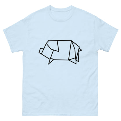 Pig (black) - Origami Series - Men's classic tee