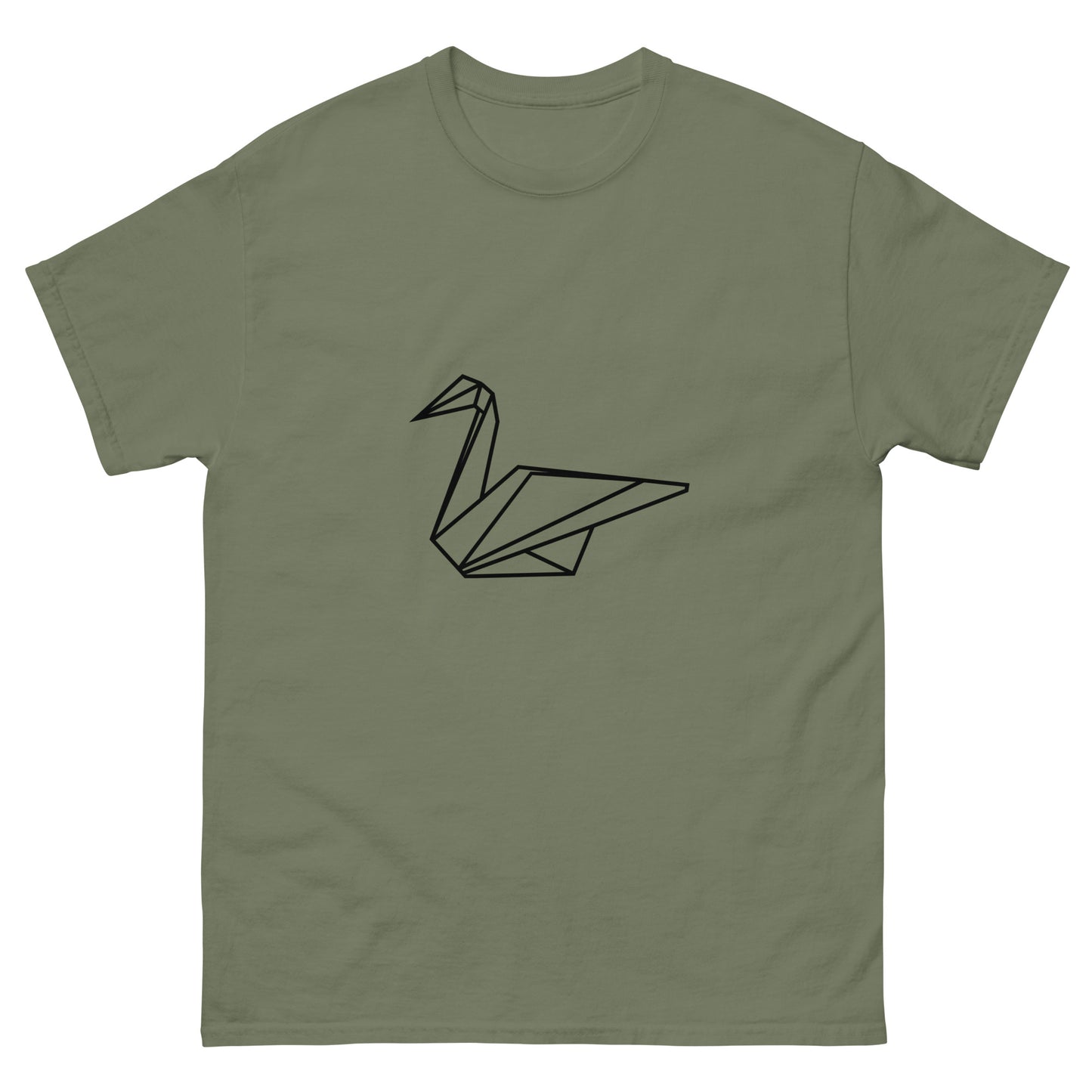 Swan (black) - Origami Series - Men's classic tee