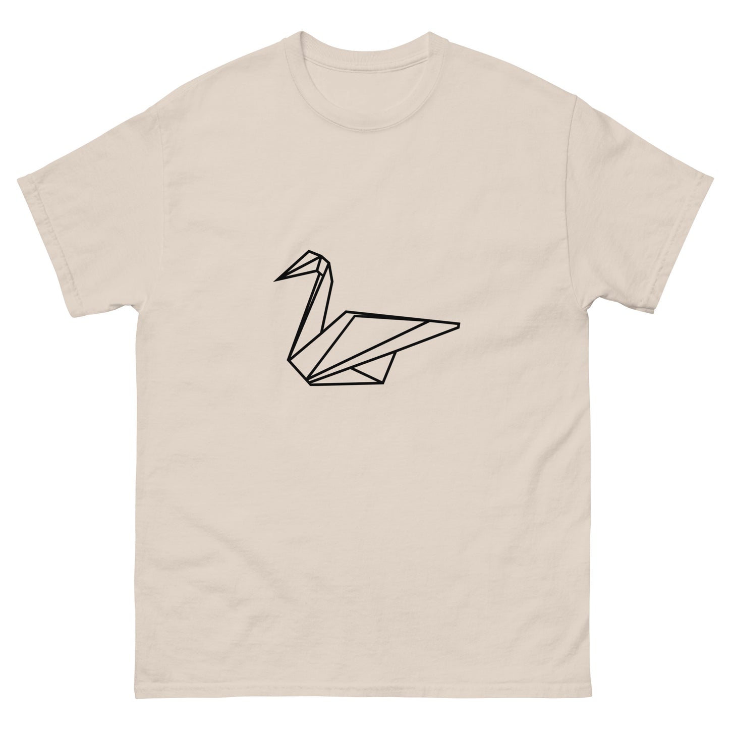 Swan (black) - Origami Series - Men's classic tee