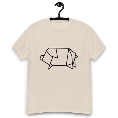 Pig (black) - Origami Series - Men's classic tee