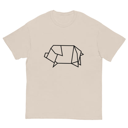 Pig (black) - Origami Series - Men's classic tee
