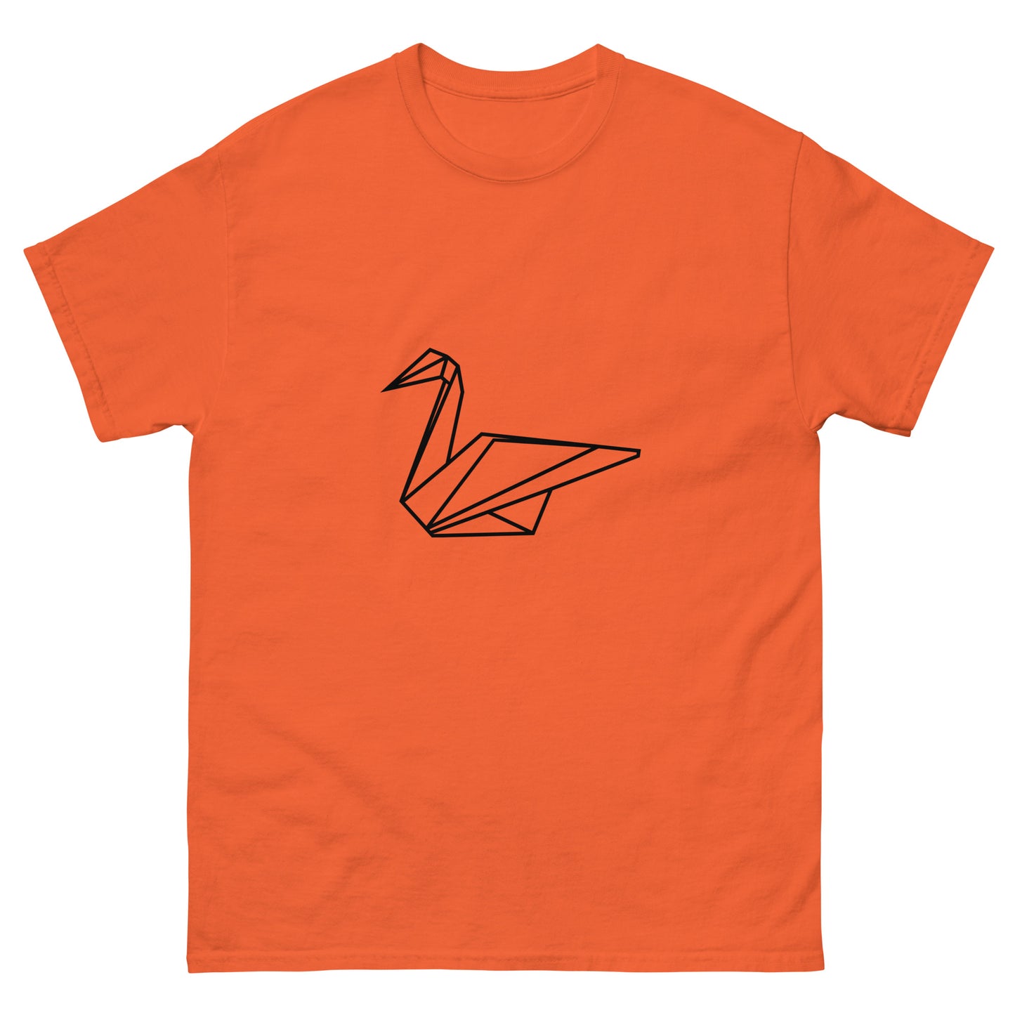 Swan (black) - Origami Series - Men's classic tee
