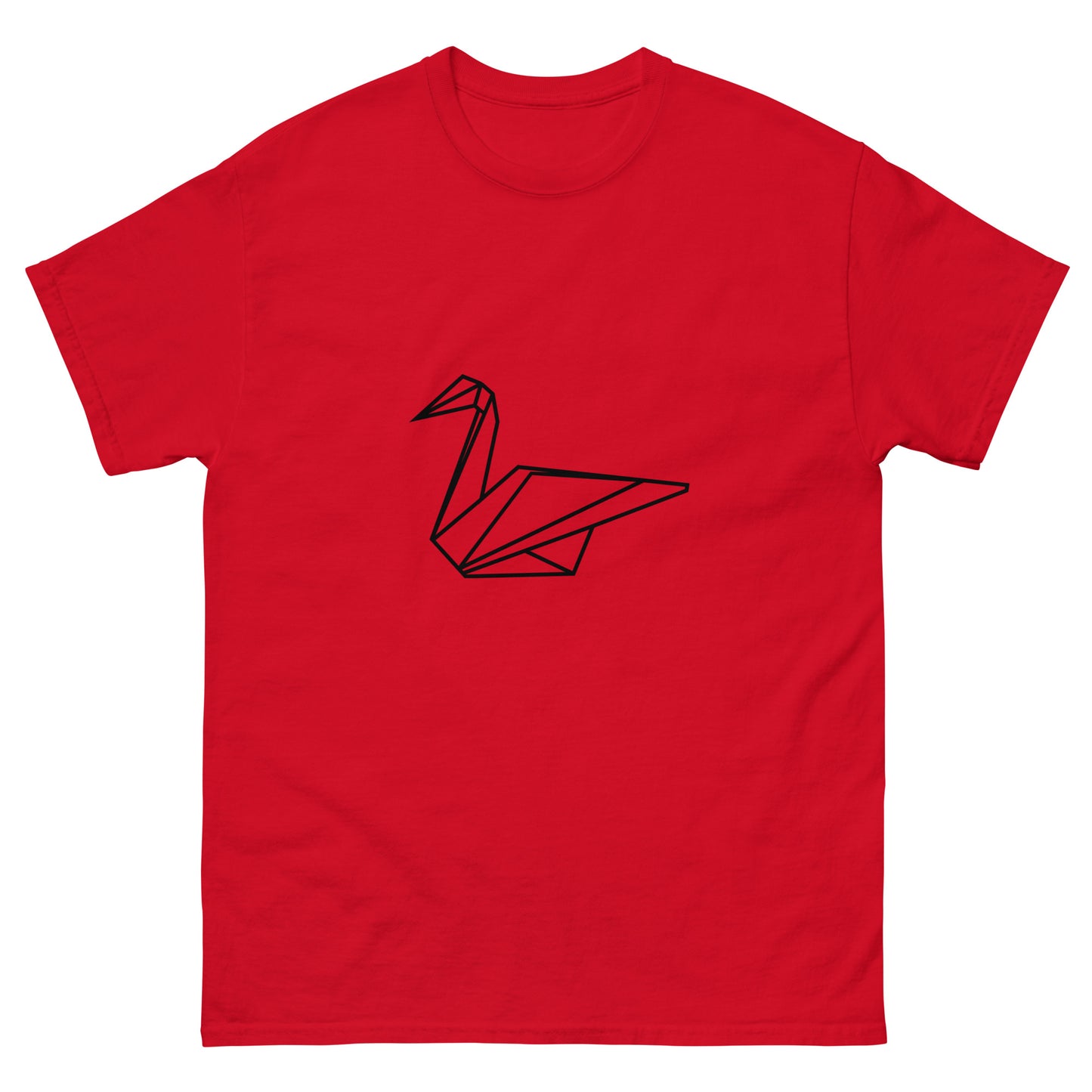 Swan (black) - Origami Series - Men's classic tee
