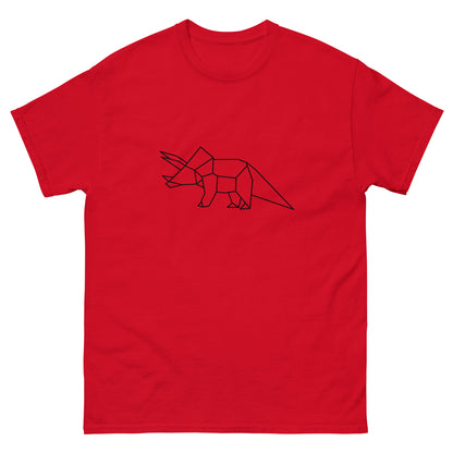 Triceratops (black) - Origami Series - Men's classic tee
