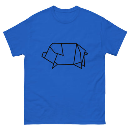 Pig (black) - Origami Series - Men's classic tee