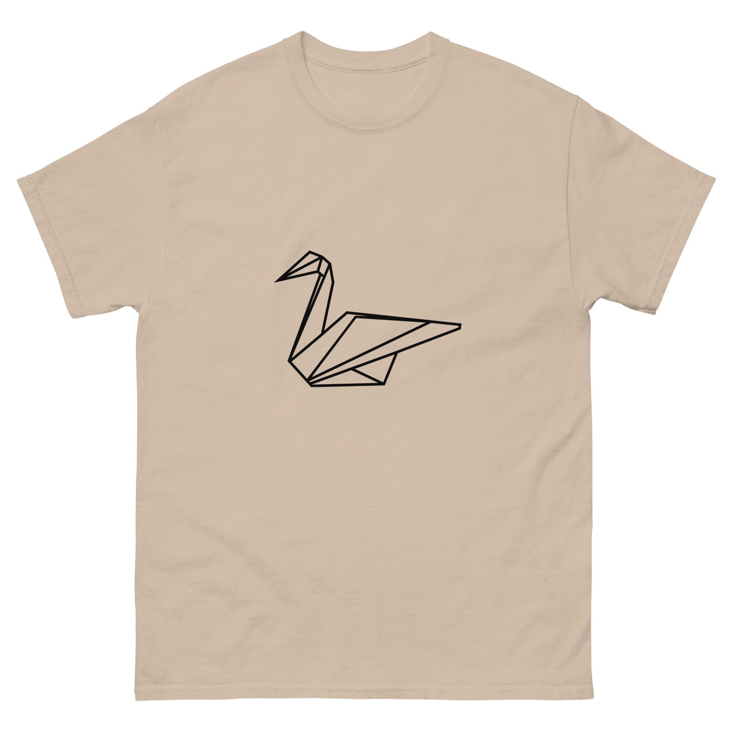 Swan (black) - Origami Series - Men's classic tee